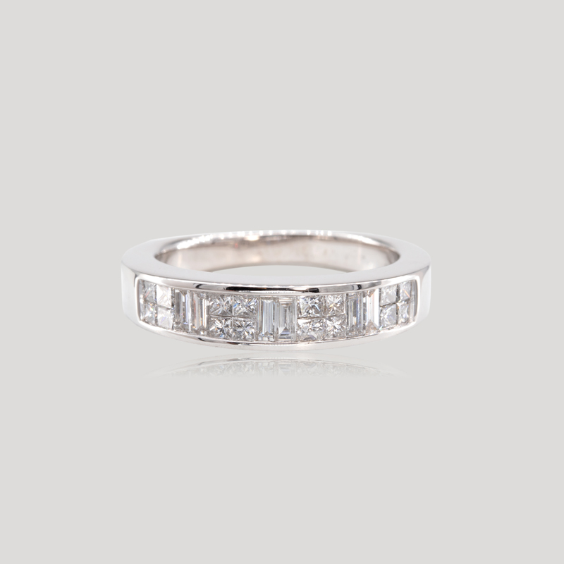 Demi alliance diamant baguette 2025