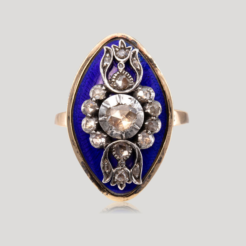 31800170-bague-ancienne-email-diamants-taille-ancienne