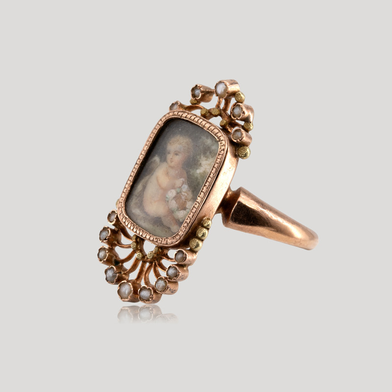 bague-ancienne-miniature-et-perles